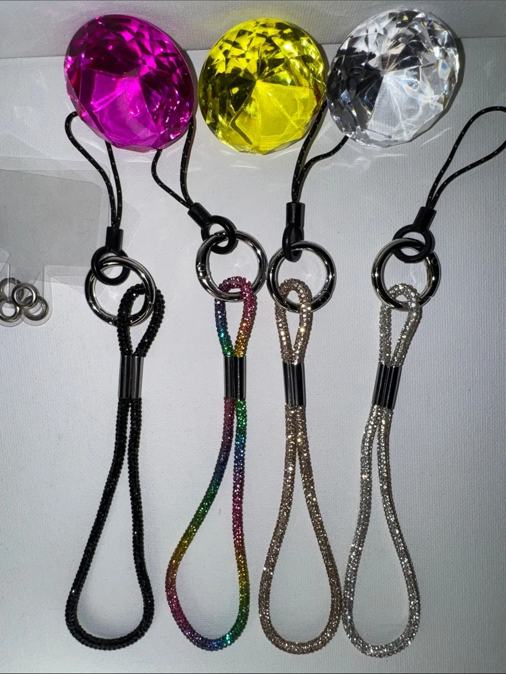Rhinestone Bling Charm Phone Wristlet Strap - Pick 1